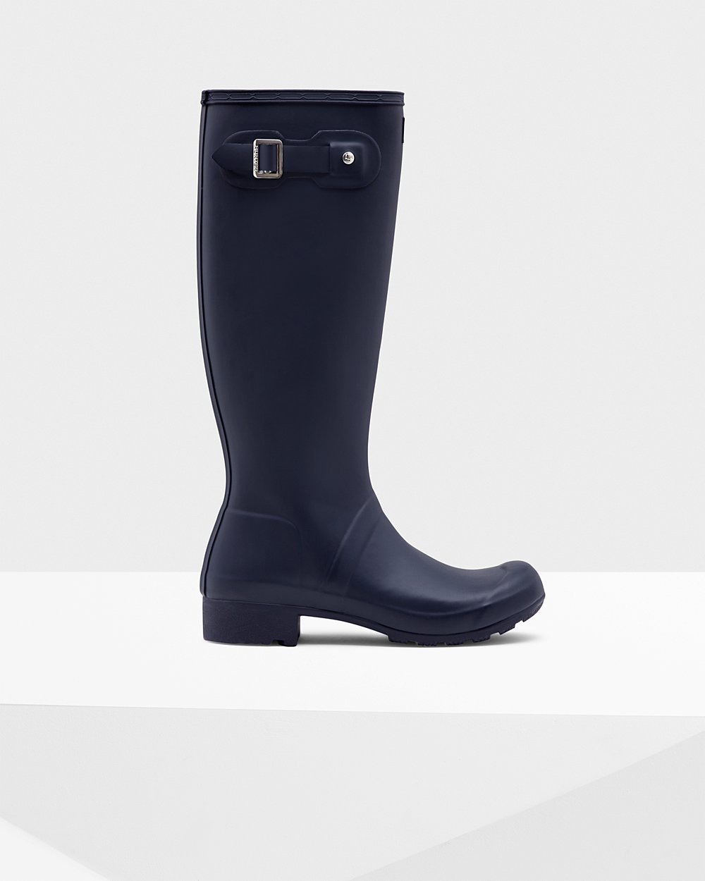 Women Hunter Original Tour Foldable | Tall Rain Boots Navy | NZ-2914-ZFDA